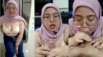 Cewe Hijab Isep Batang Om-om Viral