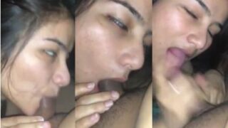 Assam girl sucks a dick and records her blowjob MMS