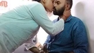 MMS porn of a horny lady giving a handjob to a shopkeeper