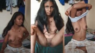 Village girl shows her desi nude body to her stepbrother